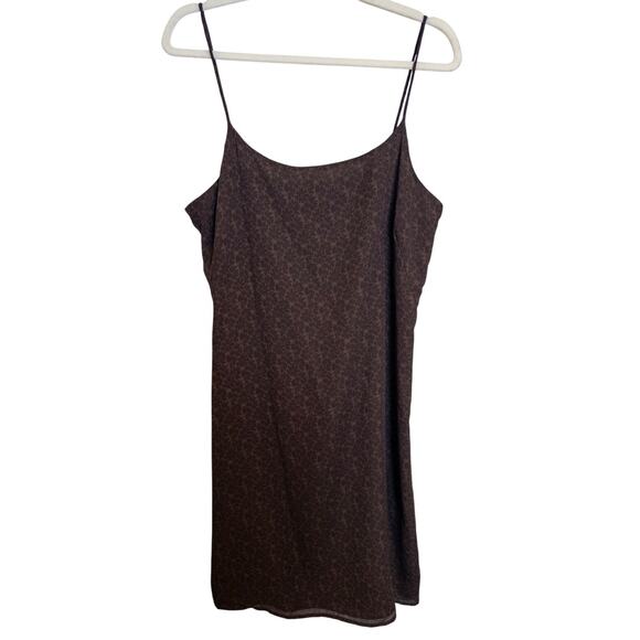 Vintage Y2K Old Navy NWT Brown Floral Slip Dress Size 14 - Picture 4 of 9